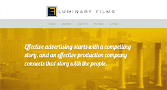 Desktop Screenshot of luminaryfilms.net