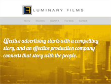 Tablet Screenshot of luminaryfilms.net